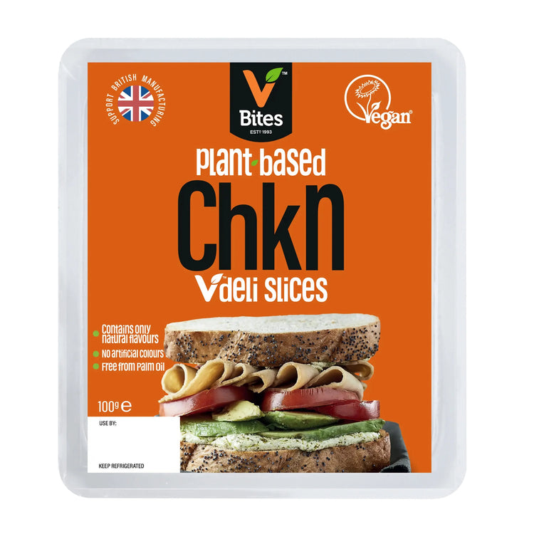 VBites Vegan Chicken Deli Slices Simply Chkn 100g