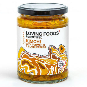 loving foods turmeric & black pepper kimchi 500g