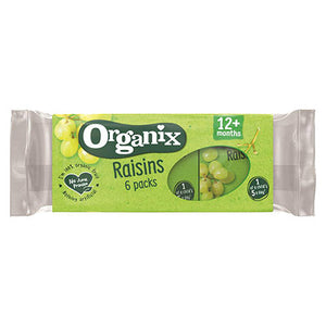 organix goodies raisins mini boxes 6x14g