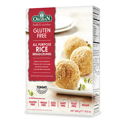 orgran vegan gluten free all purpose rice breadcrumbs 300g