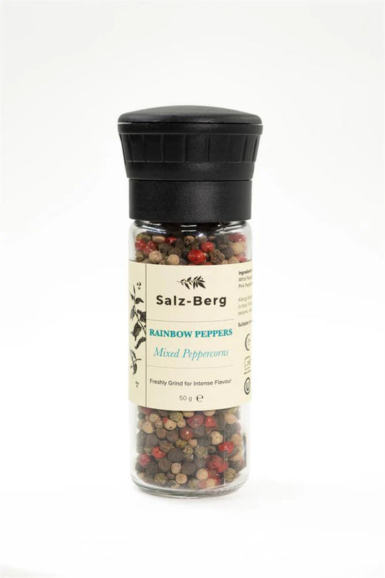 Salz-Berg Rainbow Peppers Grinder 5- Mixed Peppercorns 50g - Kindly of Brighton