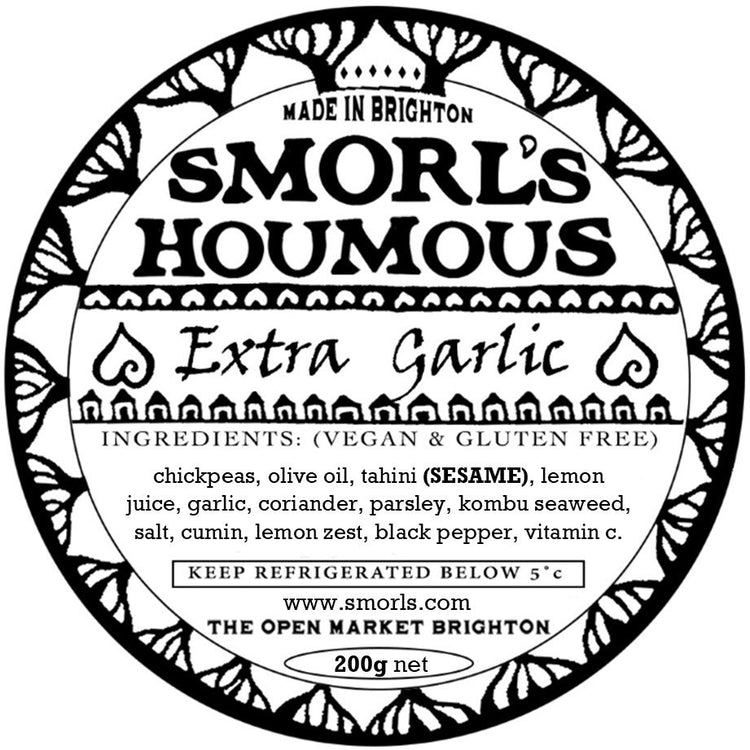 Smorl's Extra Garlic Hummus 200g