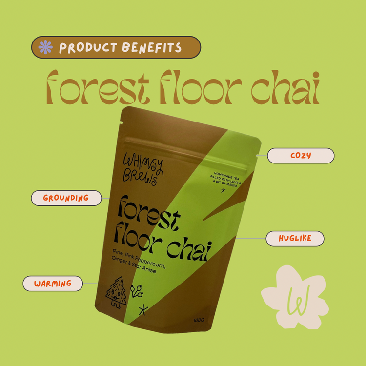 Whimsy Brews Forest Floor Chai Tea 50g - Kindly of Brighton