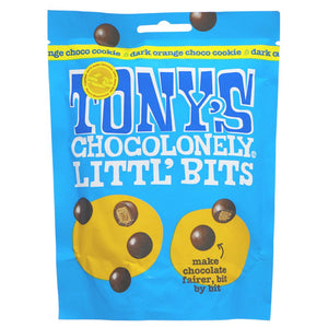 Tonys Chocolonely LittlBits Dark Chocolate Orange Cookies 100g