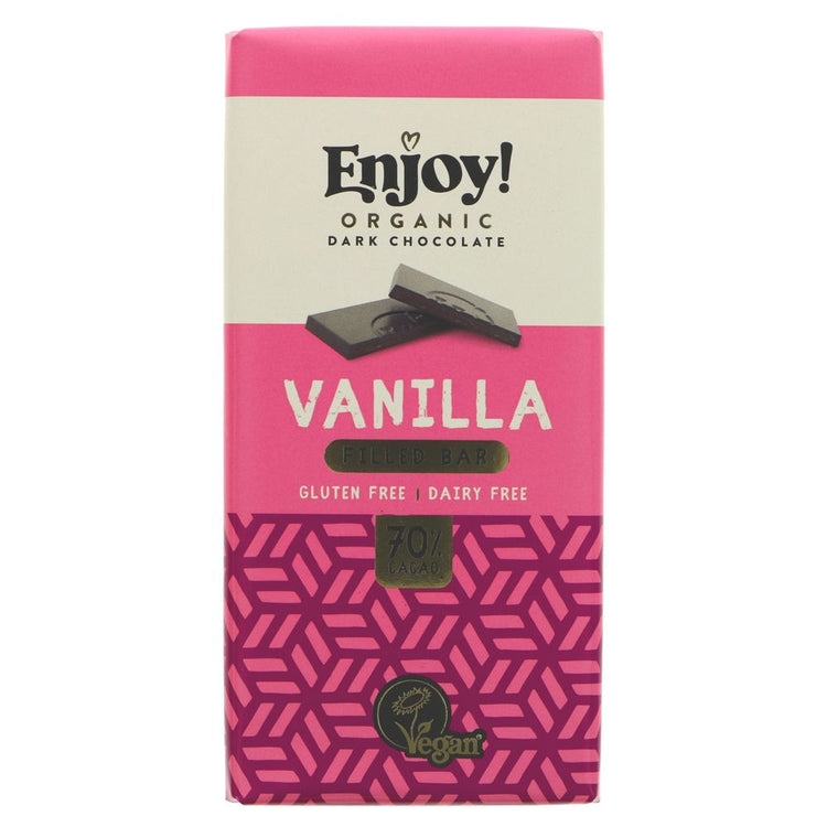 Enjoy Vegan Vanilla Filled Bar 70g
