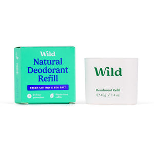 Wild Fresh Cotton & Sea Salt Deodorant AQUA REFILL 40g