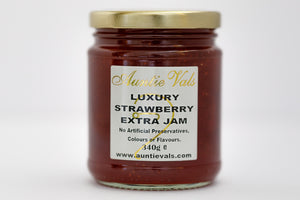 Auntie Vals Luxury Strawb Extra Jam 227g
