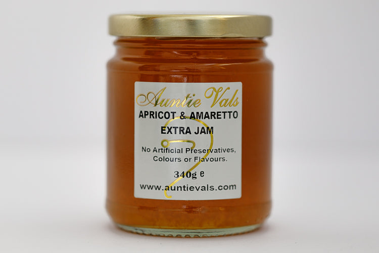 Auntie Vals Apricot & Amaretto Jam 227g