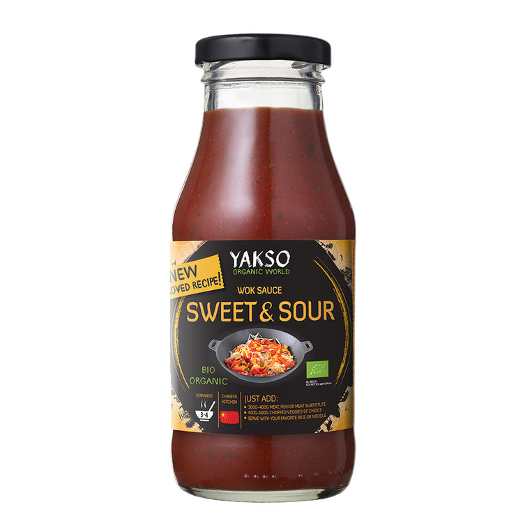 Yakso Organic Wok Sauce Sweet & Sour 240ml