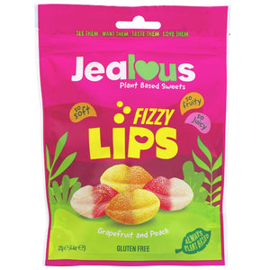 Jealous Sweets Vegan Fizzy Lips 125g