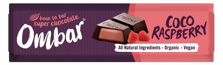 Ombar Coco Raspberry Chocolate Bar 42g