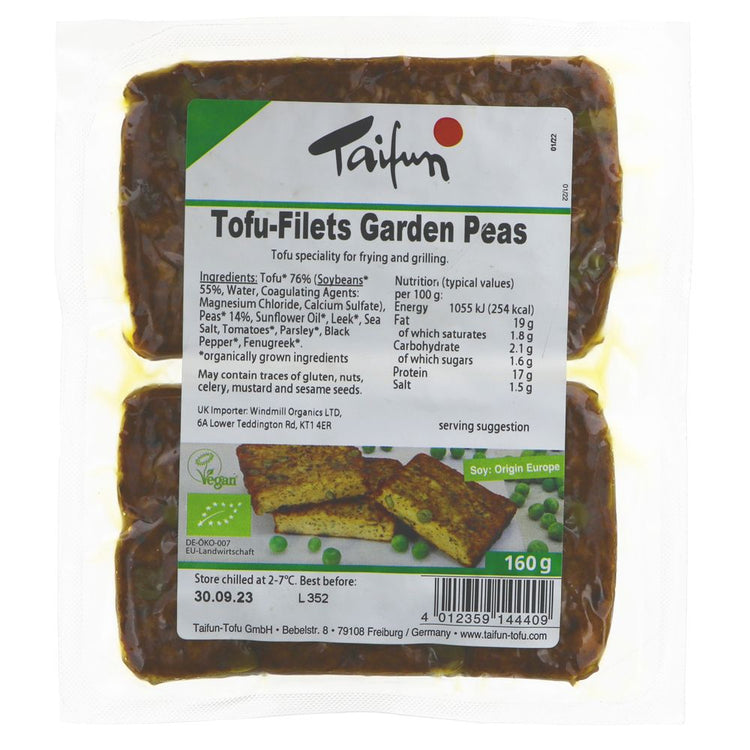 Taifun Tofu Fillets Garden Peas 160g