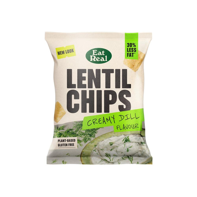 Eat Real LENTIL Chips Creamy Dill 40g