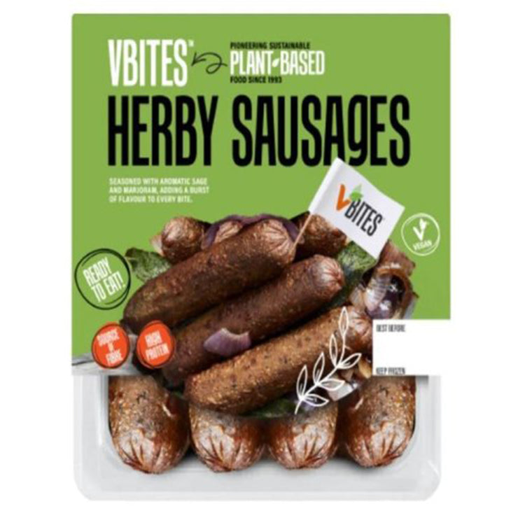 VBites Herby Sausages 295g