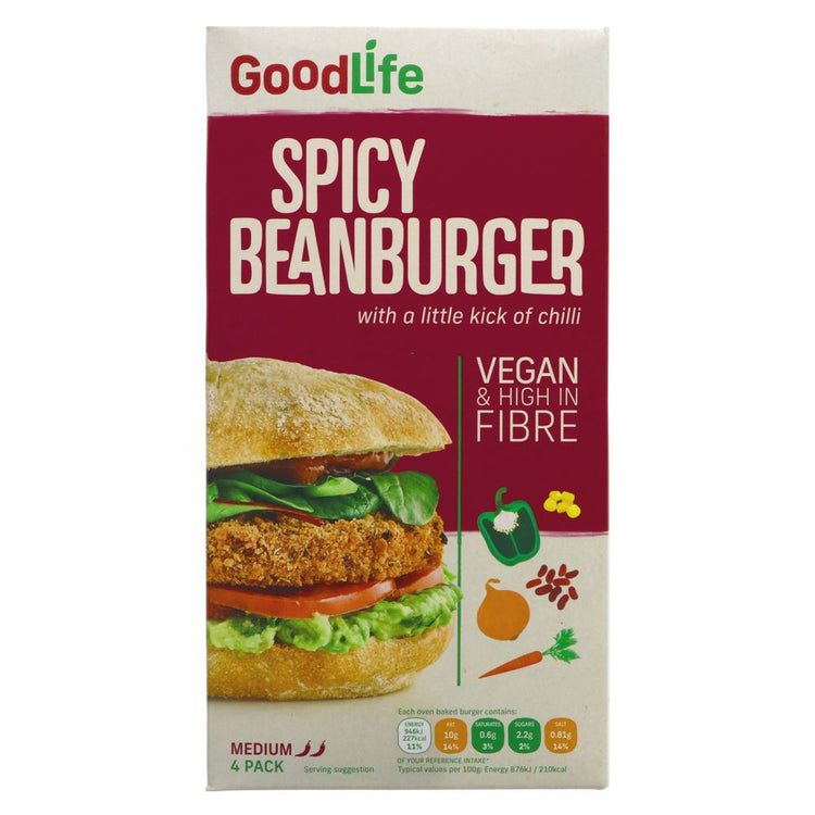 Goodlife Spicy Bean Burgers 454g