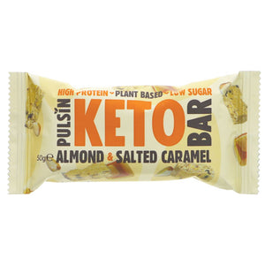 Pulsin Almond Salt Caramel Keto Bar 50g