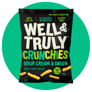 Well & Truly Sour Cream Crunchies 100g