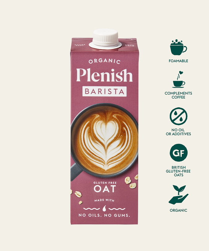 Plenish Organic Barista Oat Milk 1L