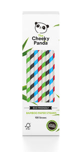 Cheeky Panda Bamboo Paper Straws 100 Multi