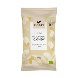 Foodin Organic White Chocolate Cashew 60G