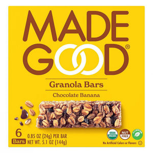 MadeGood Granola Bar Chocolate Banana 6 x 24g