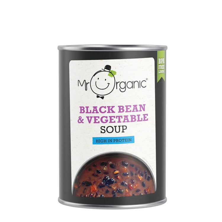 Mr Organic Organic Black Bean Soup 400g - Kindly of Brighton