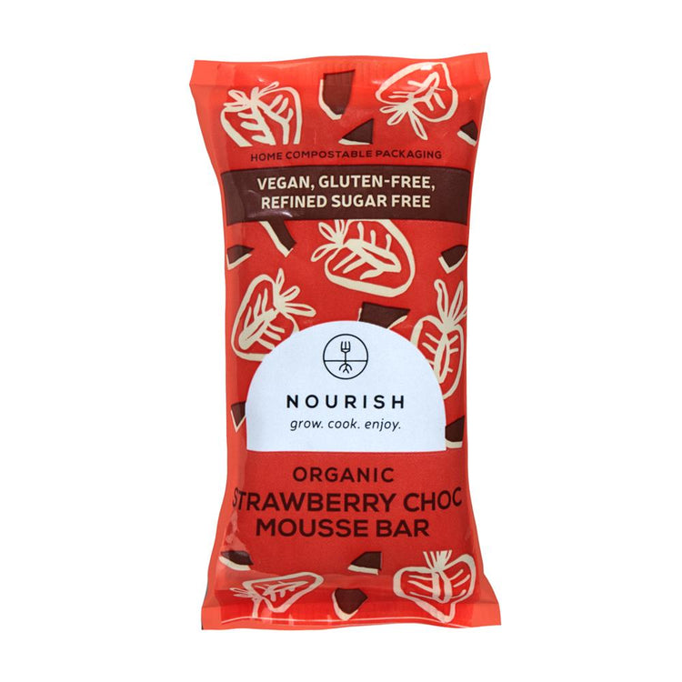 Nourish Grow Cook Enjoy Organic Strawberry Mousse 60g - Kindly of Brighton