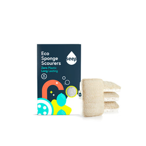 Seep Compostable Sponge Loofah Scourer 4pk