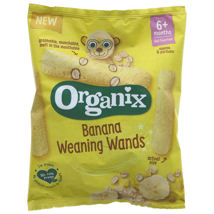 Organix Banana Weaning Wands 25G