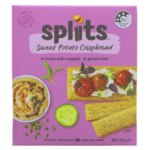 Orgran Spliits Swt Potato Crispbread 130G