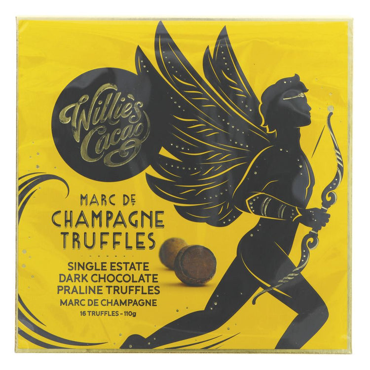 WILLIES CACAO Dark Choc Champagne Truffles 110G