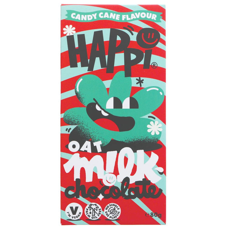 HAPPI Chocolate Candy Cane Xmas Bar 80G