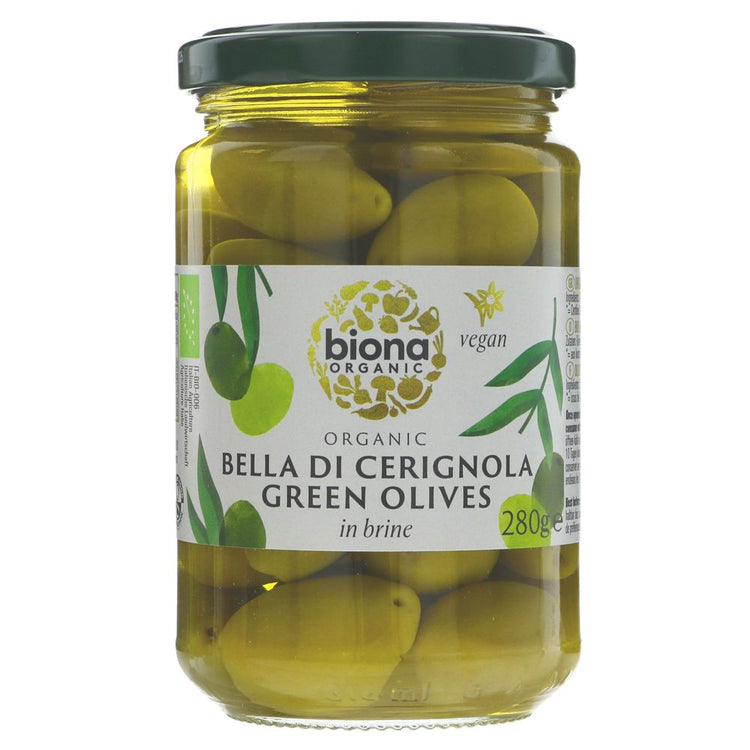 BIONA Green Olives in Brine 280G