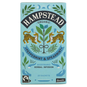 HAMPSTEAD TEA Peppermint Spearmint 20 BAGS