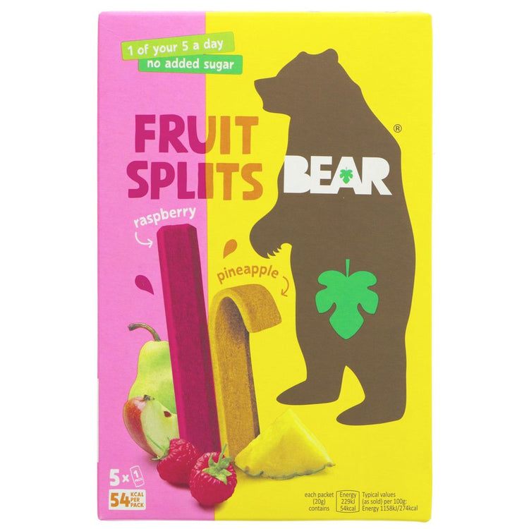 Bear Splits Pineapple & Raspberry 100G