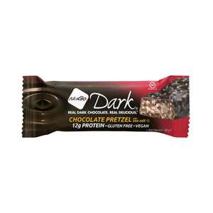 NuGo  Dark Chocolate Pretzel High Protein Snack Bar 50g - Kindly of Brighton