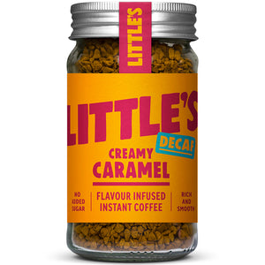 Littles Decaf Instant coffee infused with the taste of creamy caramel. - Kindly of Brighton
