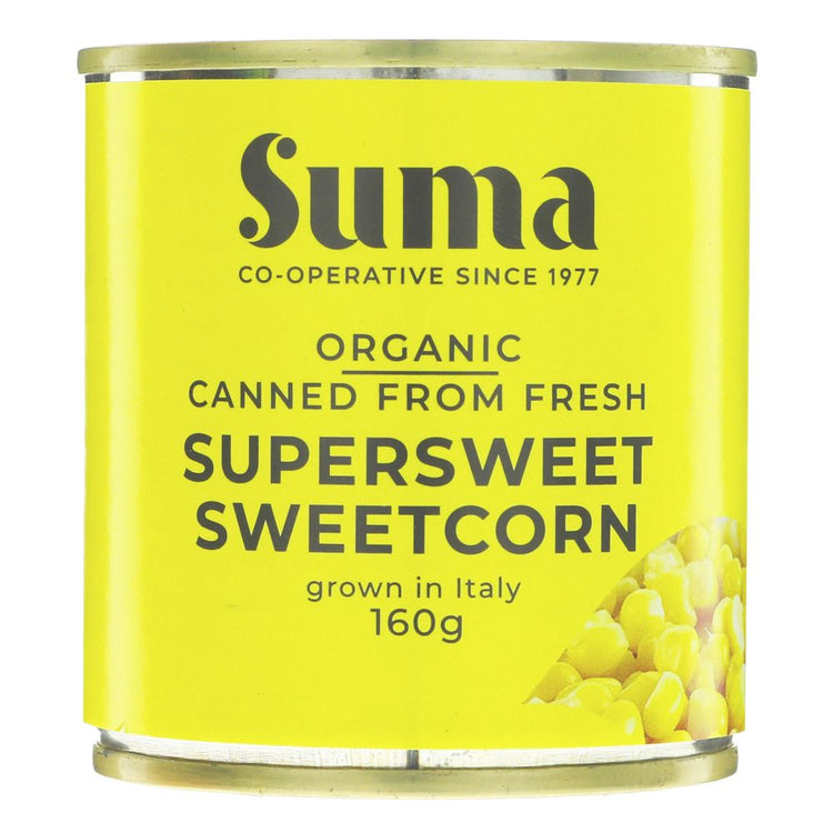 SUMA Supersweet Sweetcorn  Organic 160g - Kindly of Brighton