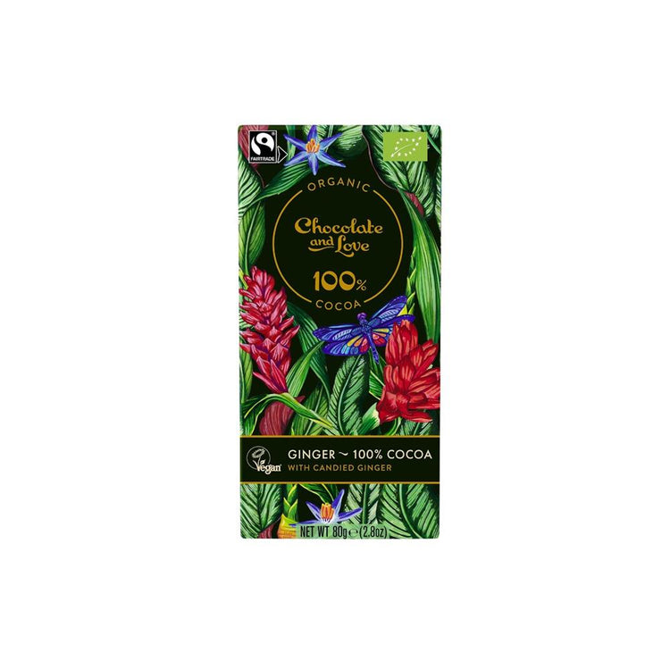 Chocolate and Love /Organic/Fairtrade Orange Dark Chocolate 65% - Kindly of Brighton