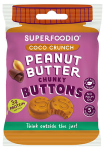 Superfoodio Peanut Butter Buttons  Coco Crunch 20g