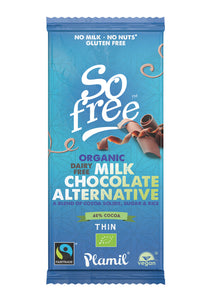 Plamil So Free Milk Alternative Chocolate Organic Fairtrade 80g - Kindly of Brighton