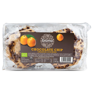 BIONA Organic Chocolate Chip & Orange Cookies 240g - Kindly of Brighton