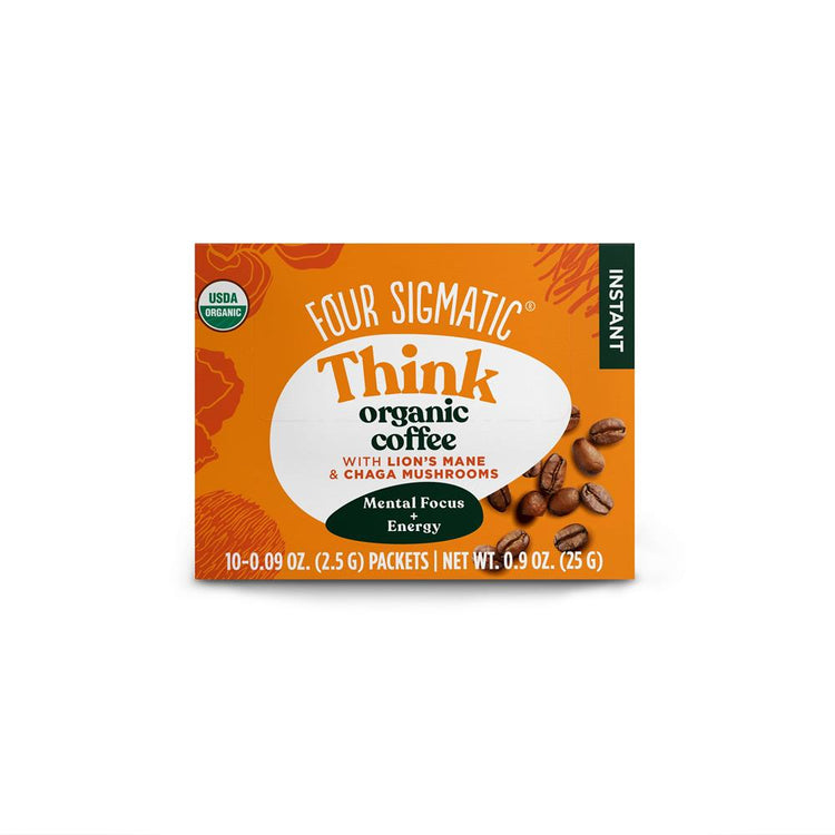 Four Sigma Foods Mushroom Coffee with Cordyceps & Chaga 10 sachets - Kindly of Brighton