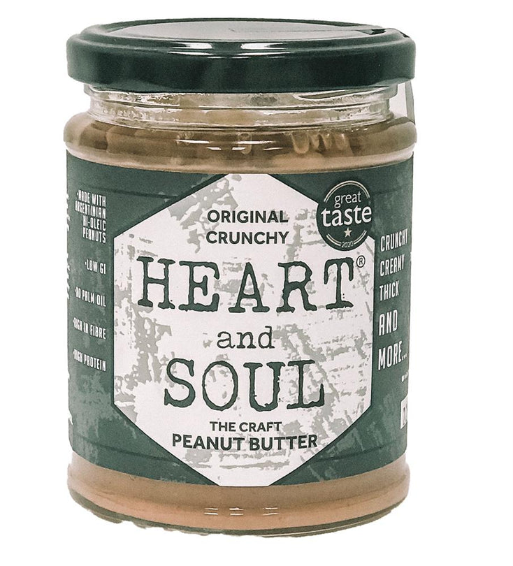 Heart and Soul Original Crunchy Peanut Butter Jar 280g - Kindly of Brighton