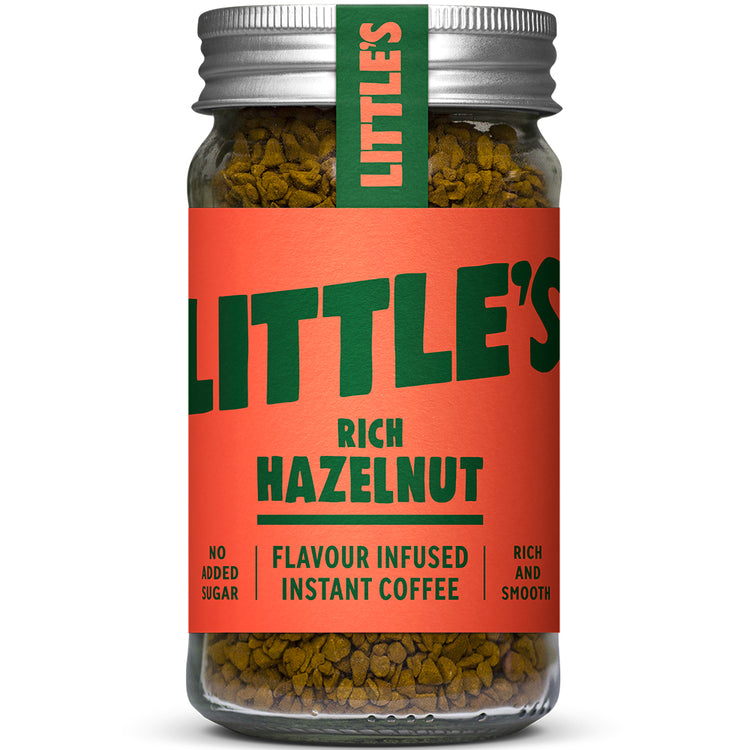 Littles Instant coffee infused with the taste of rich hazelnut 50g - Kindly of Brighton