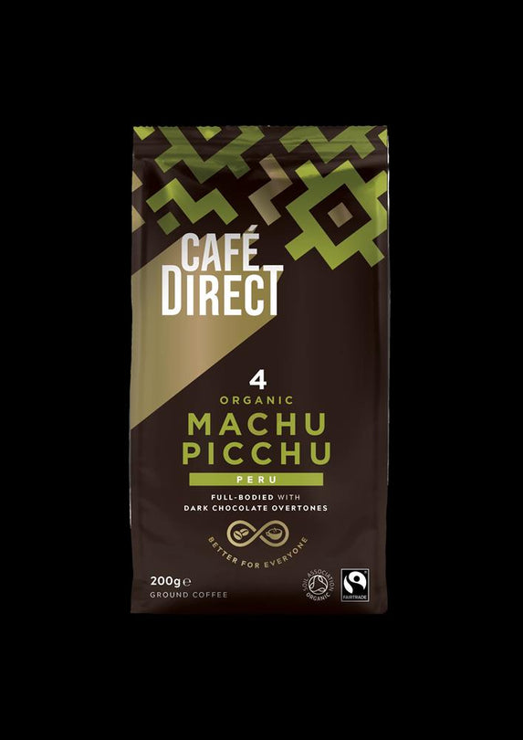 CAFEDIRECT FT Roast & Ground Machu Picchu Organic Coffee 200g - Kindly of Brighton