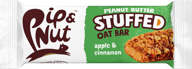 Pip and Nut Pip & Nut Peanut Butter Stuffed Oat Bar  Apple & Cinnamon 48g - Kindly of Brighton