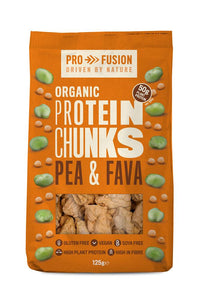 Profusion Organic Protein Chunks  Pea & Fava 125g - Kindly of Brighton