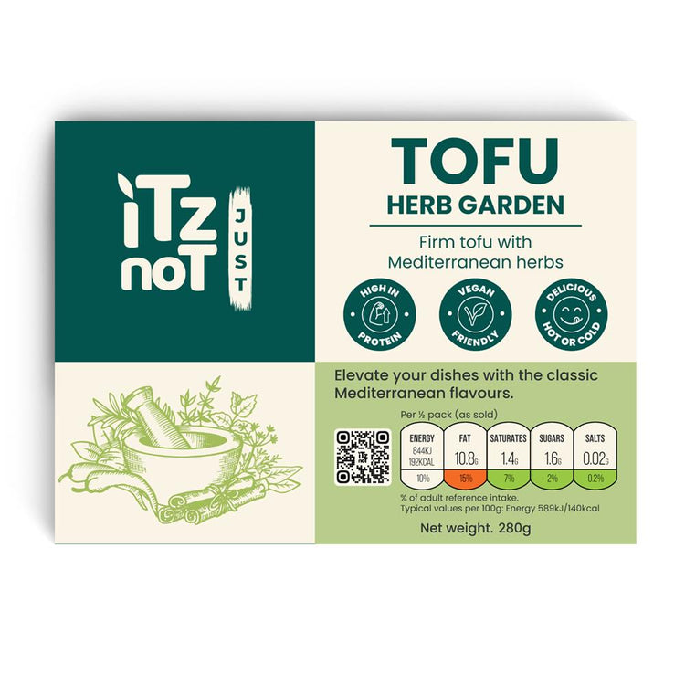 ITZ NOT Just TOFU Herb Garden Tofu 280g - Kindly of Brighton