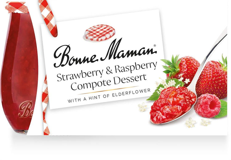 Bonne Maman Strawberry & Raspberry Compote 2 x 130g - Kindly of Brighton